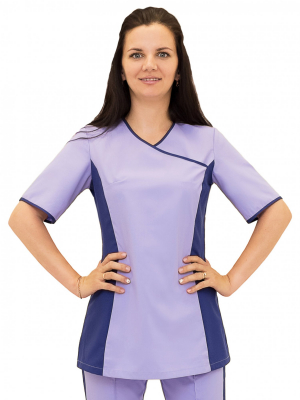 Костюм Турман жен (35%вис-65%пэ/160гр; сирень/темно-синий)