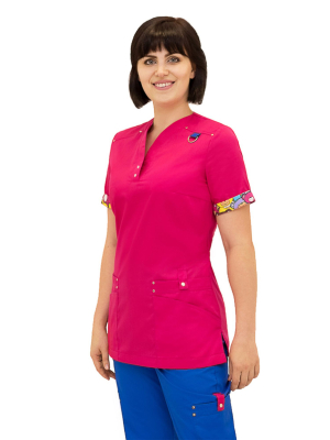 Костюм Вэст-Сити жен (50%хл-50%пэ/150гр; малина/василек)