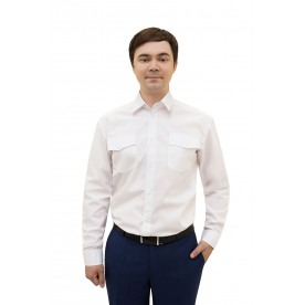 Рубашка Максим муж (35%хл-65%пэ/120гр; белый/-) Рубашка Максим муж (35%хл-65%пэ/120гр; белый/-)