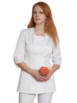 Костюм Антик жен (50%хл-50%пэ/150гр; белый/-)