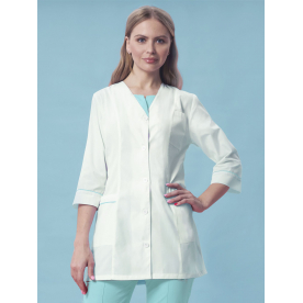 Костюм Каприз жен (35%хл-65%пэ/120гр; белый/мята)