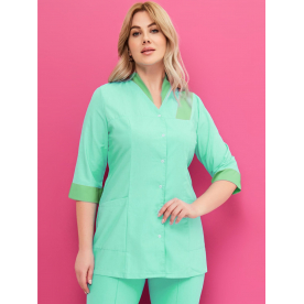 Костюм Марина жен (50%хл-50%пэ/150гр; бирюза/светло-зеленый) Костюм Марина жен (50%хл-50%пэ/150гр; бирюза/светло-зеленый)