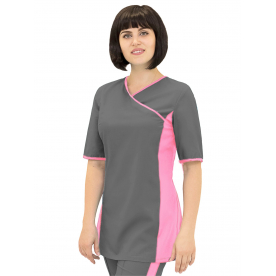 Костюм Турман жен (35%хл-65%пэ/120гр; серый/розовый) Костюм Турман жен (35%хл-65%пэ/120гр; серый/розовый)
