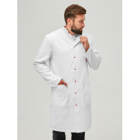 Халат Гелиос муж (50%хл-50%пэ/150гр; белый/бордовый) Халат Гелиос муж (50%хл-50%пэ/150гр; белый/бордовый)