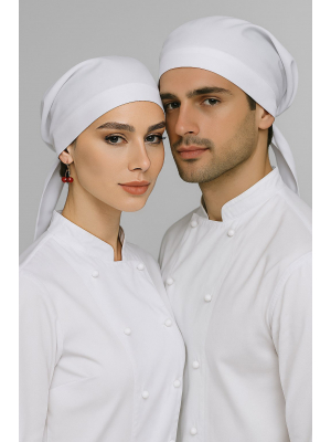 Колпак-бандана Унисекс (50%хл-50%пэ/150гр; белый/-)