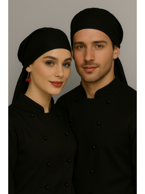 Колпак-бандана Унисекс (50%хл-50%пэ/150гр; черный/-)